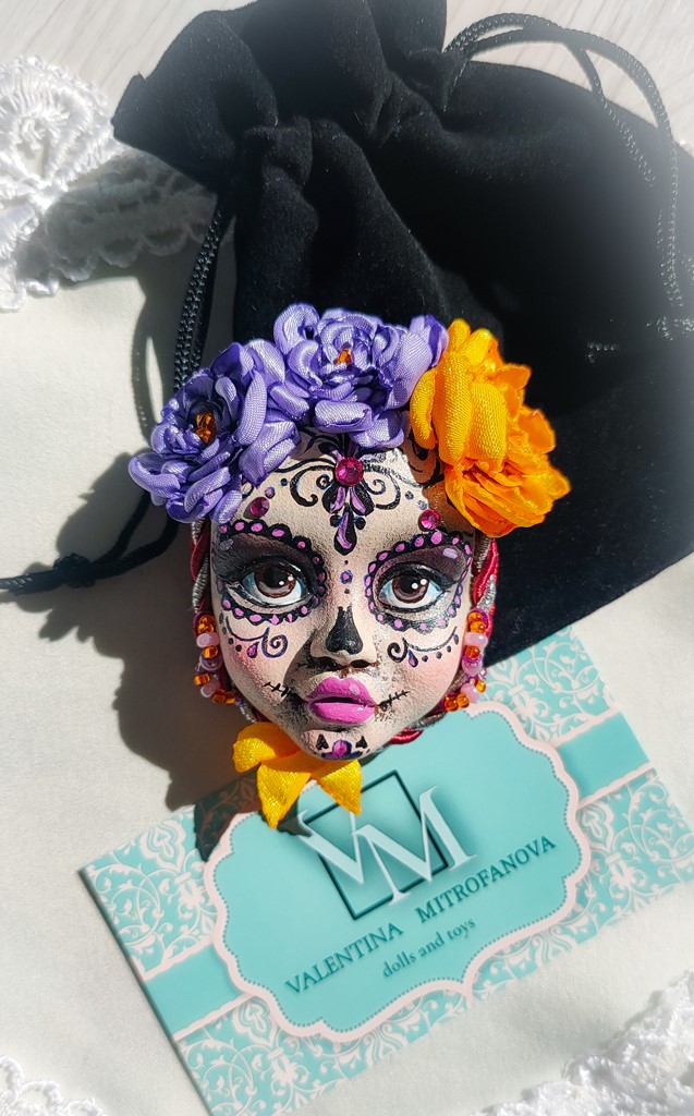 Брошь La Calavera de la Catrina