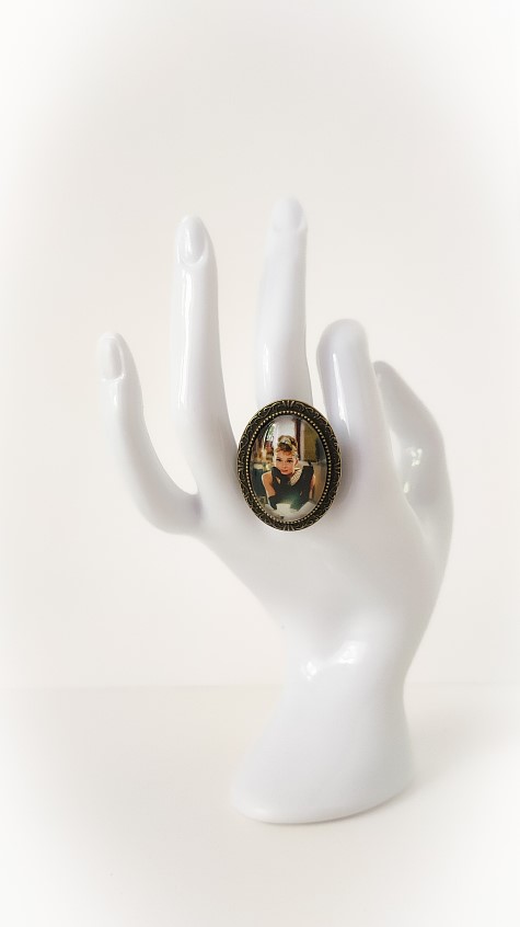 Винтажное безразмерное кольцо «Завтрак у Тиффани»