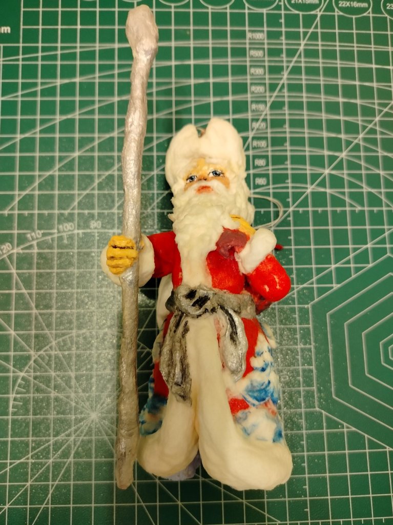 Ватная елочная игрушка