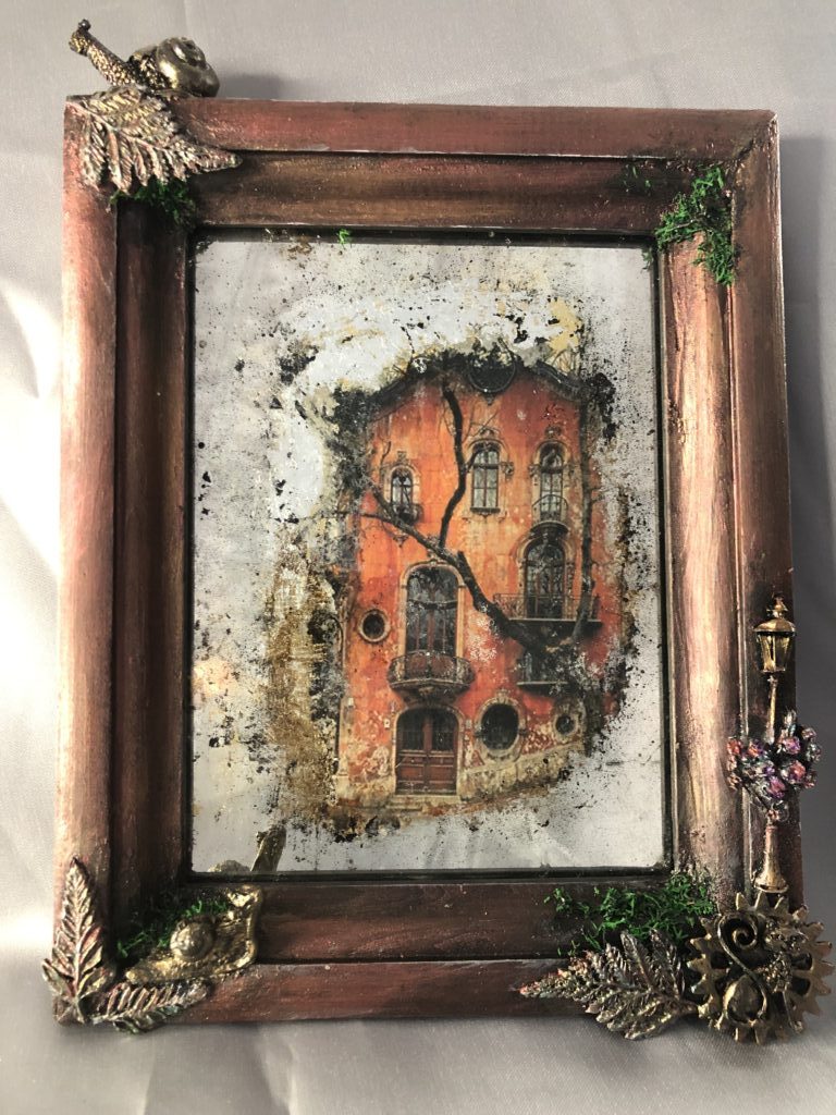 Зеркальная картина «Старый дом»