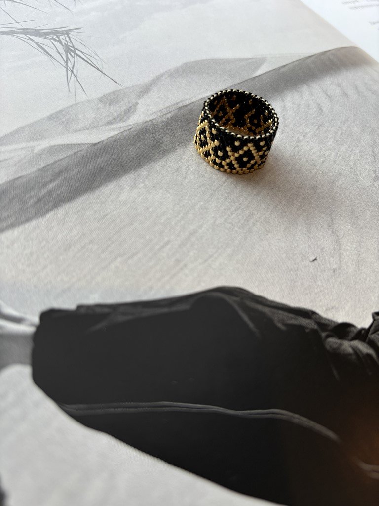 Кольца из японского бисера в ассортименте