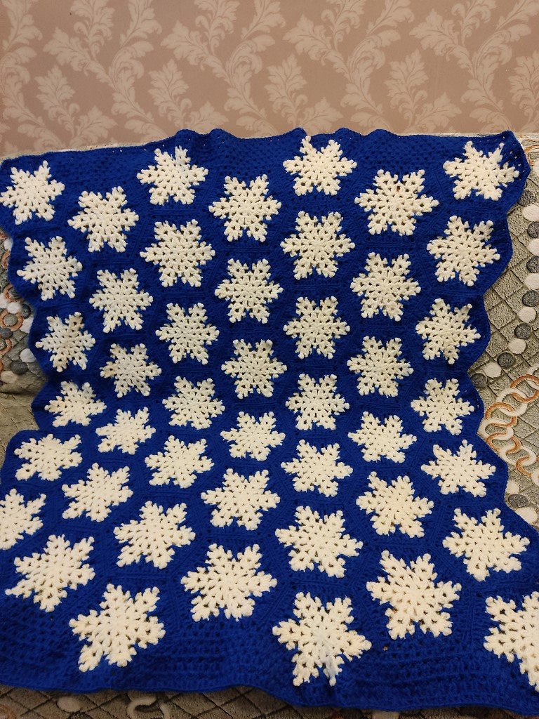 Плед «Снежинки»