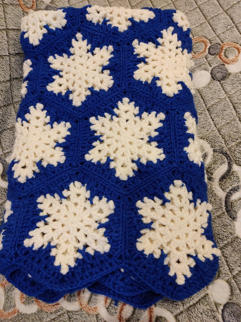 Плед «Снежинки»