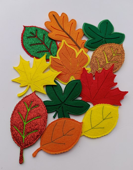 Осенние листья из фетра