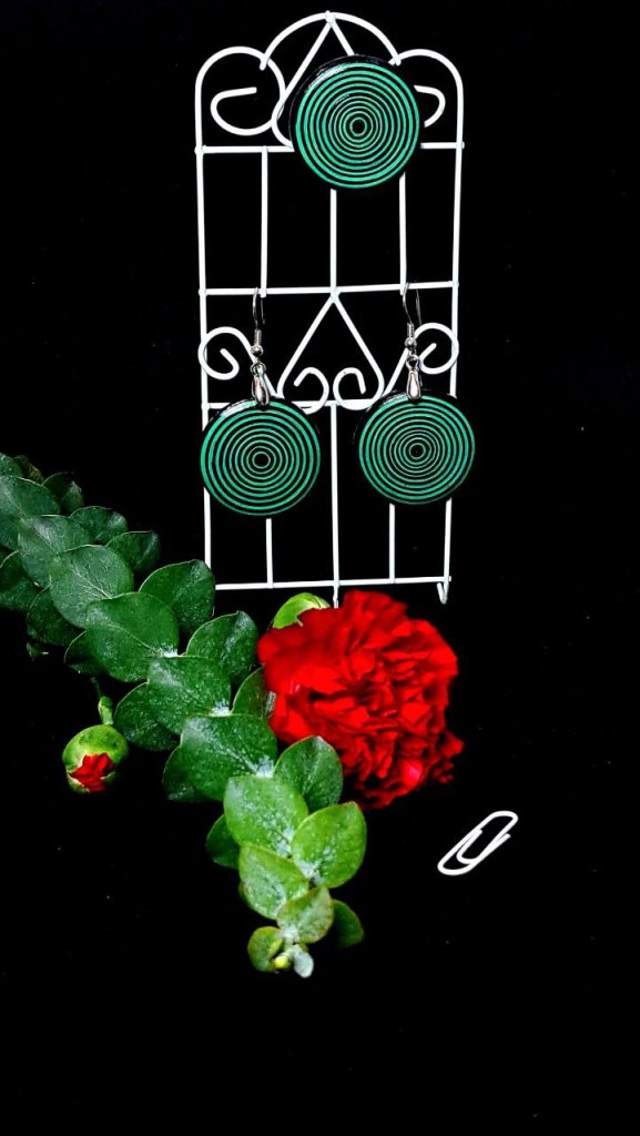 Комплект украшений серьги и кольцо.