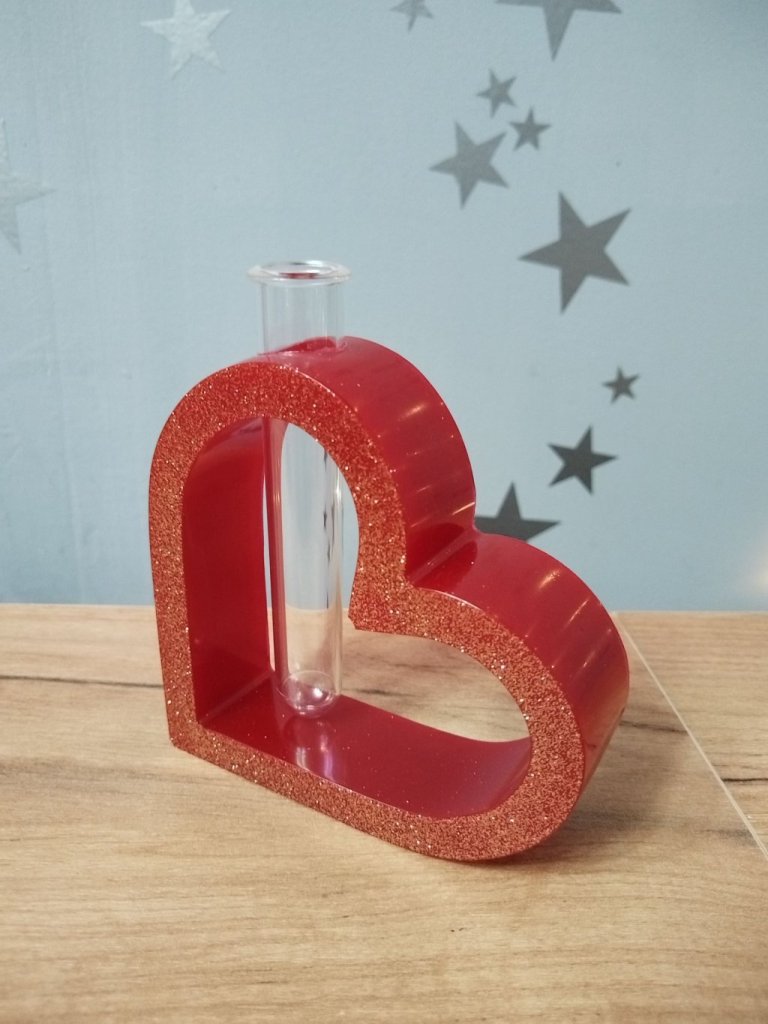 Ваза с колбой Сердце