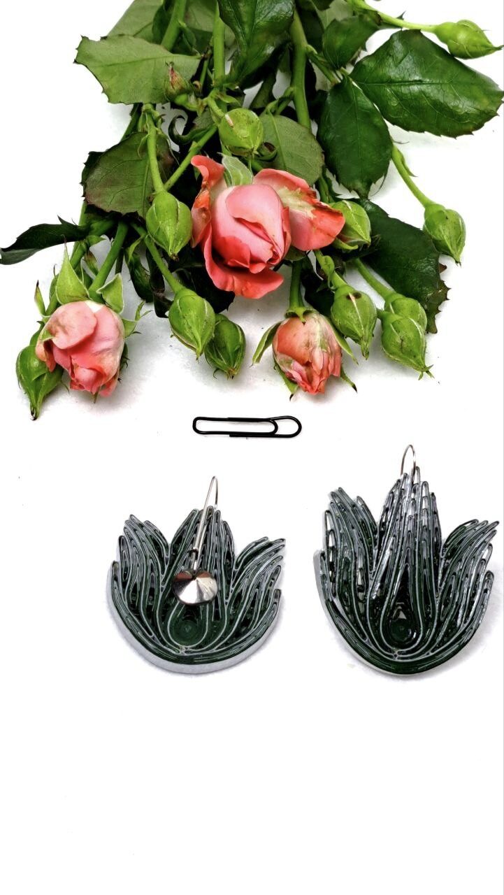 Комплект украшений квиллинг-графика «Листья»