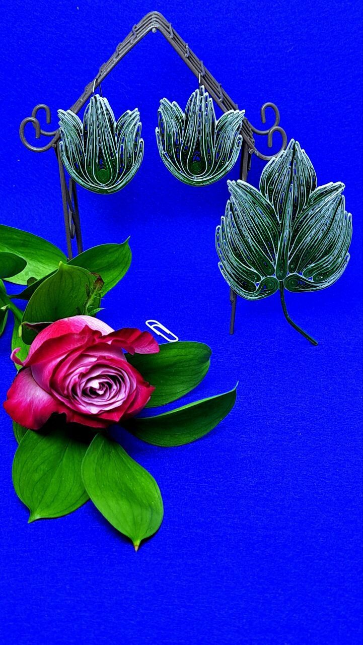 Комплект украшений квиллинг-графика «Листья»