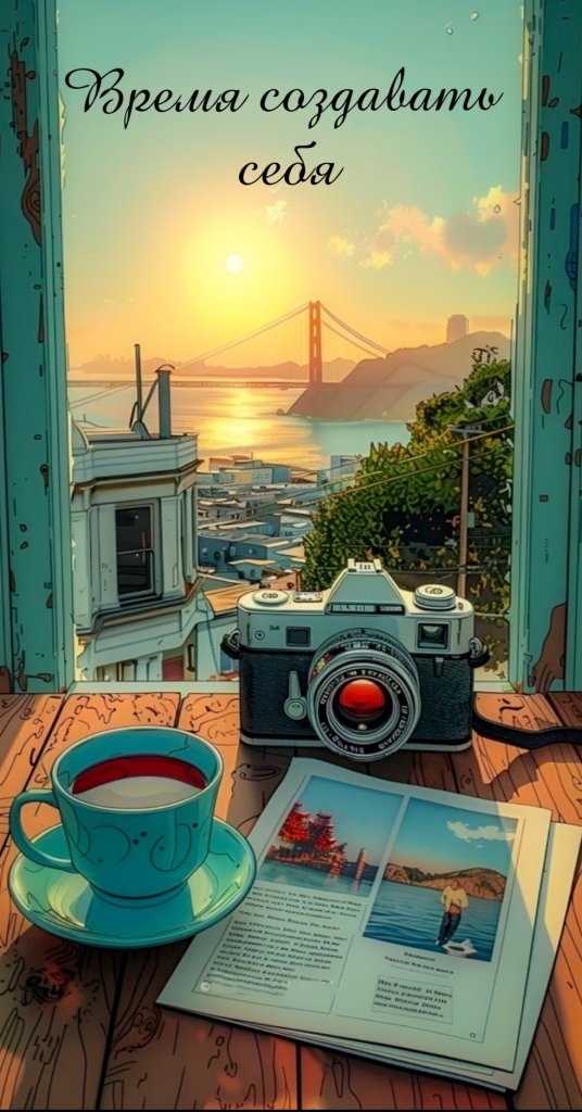 Винтажный Брелок мотивация «Время создавать себя»