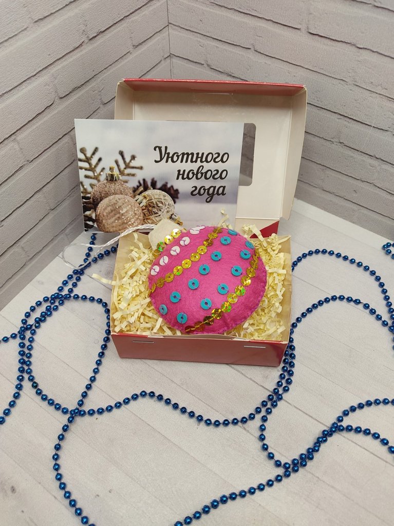 Шарик на елку. Елочные игрушки .