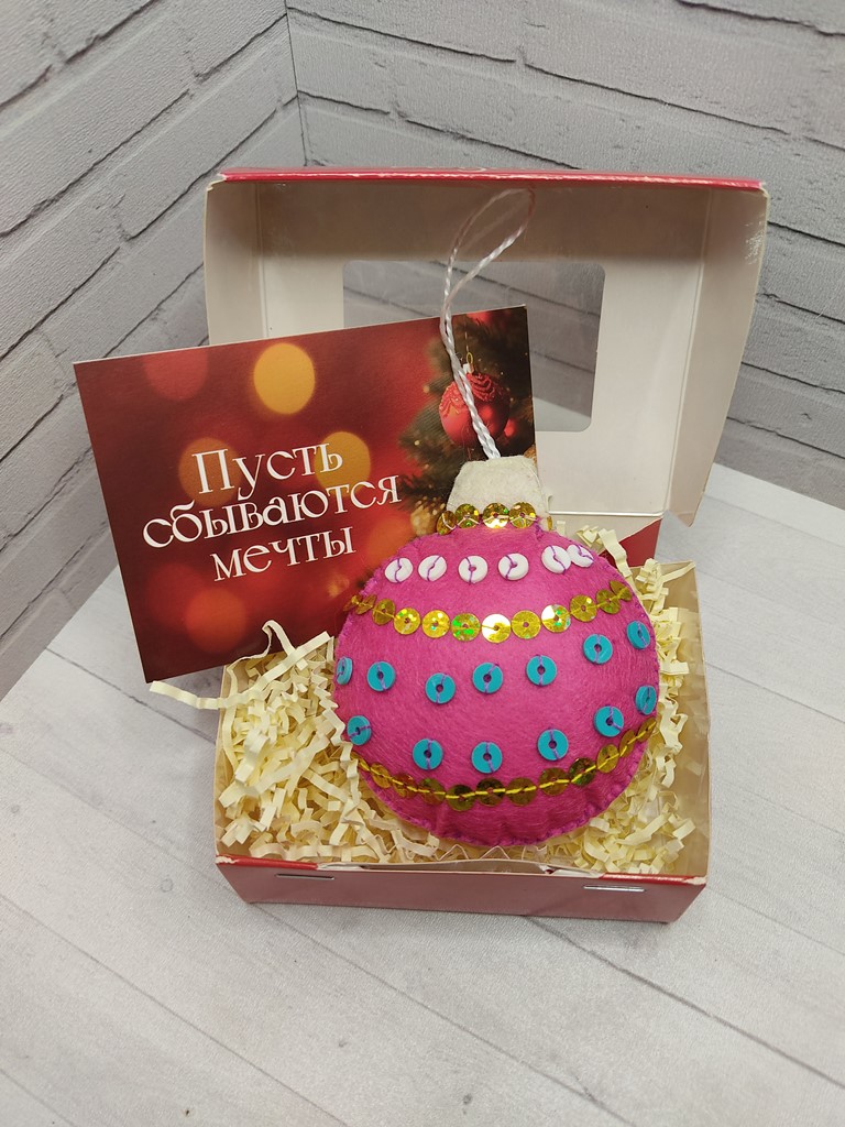 Шарик на елку. Елочные игрушки .