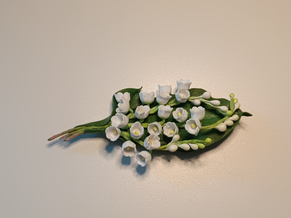 Брошь из фоамирана «Ландыш»