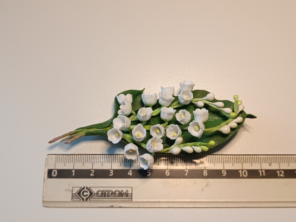 Брошь из фоамирана «Ландыш»