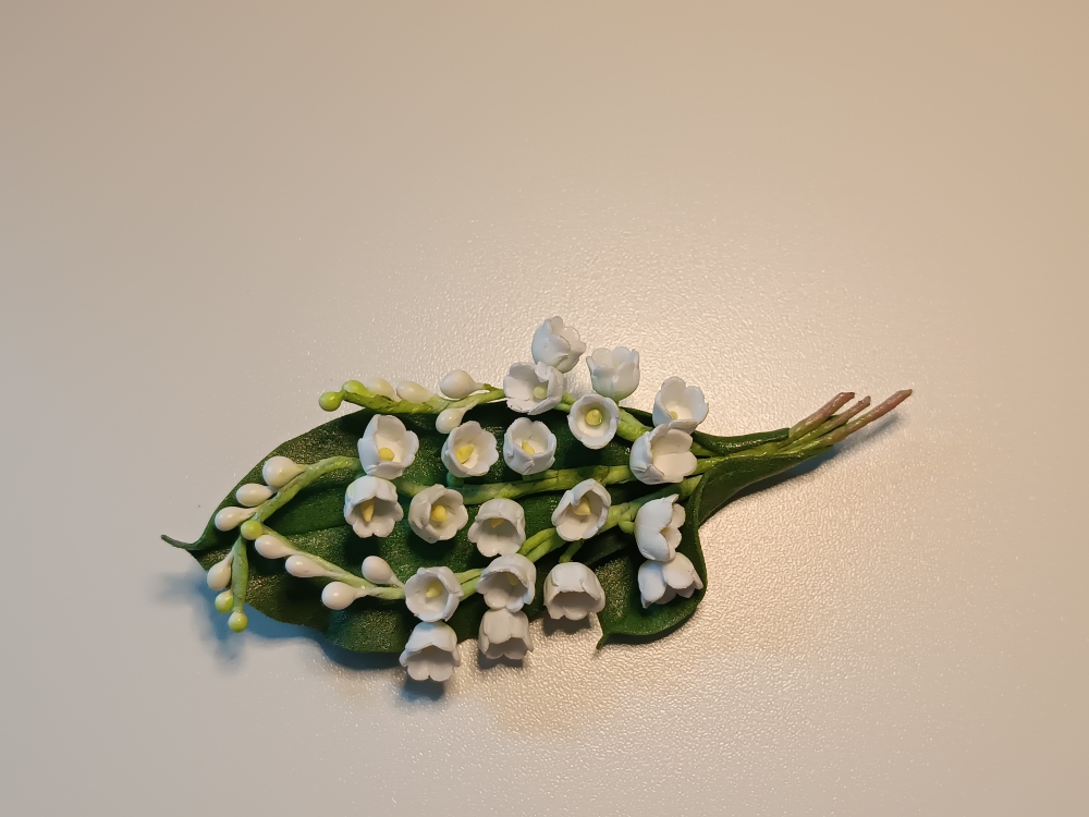 Брошь из фоамирана «Ландыш»