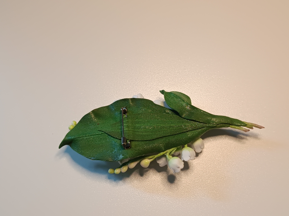 Брошь из фоамирана «Ландыш»