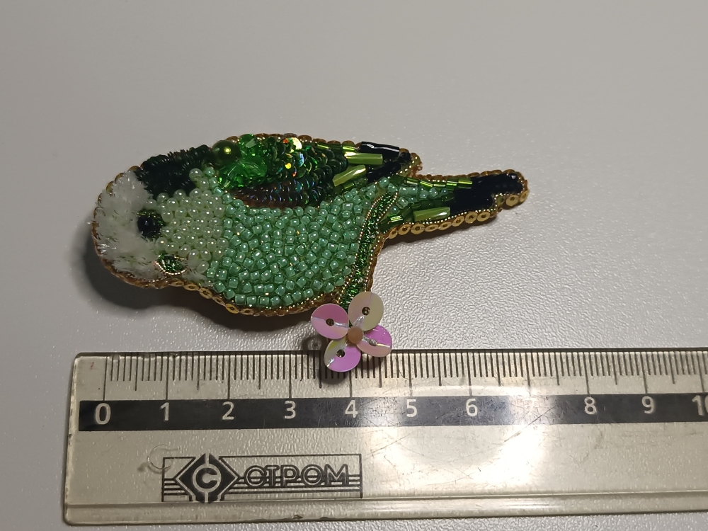 Брошь «Попугай»