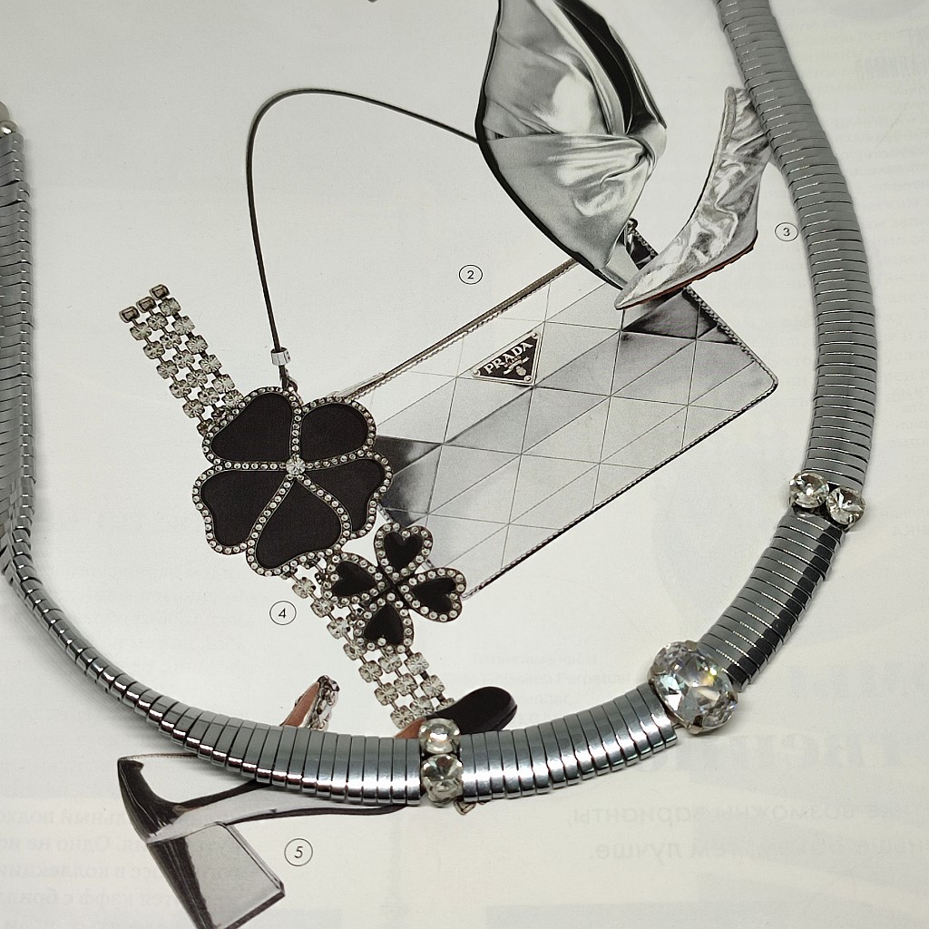 Чокер из гематита