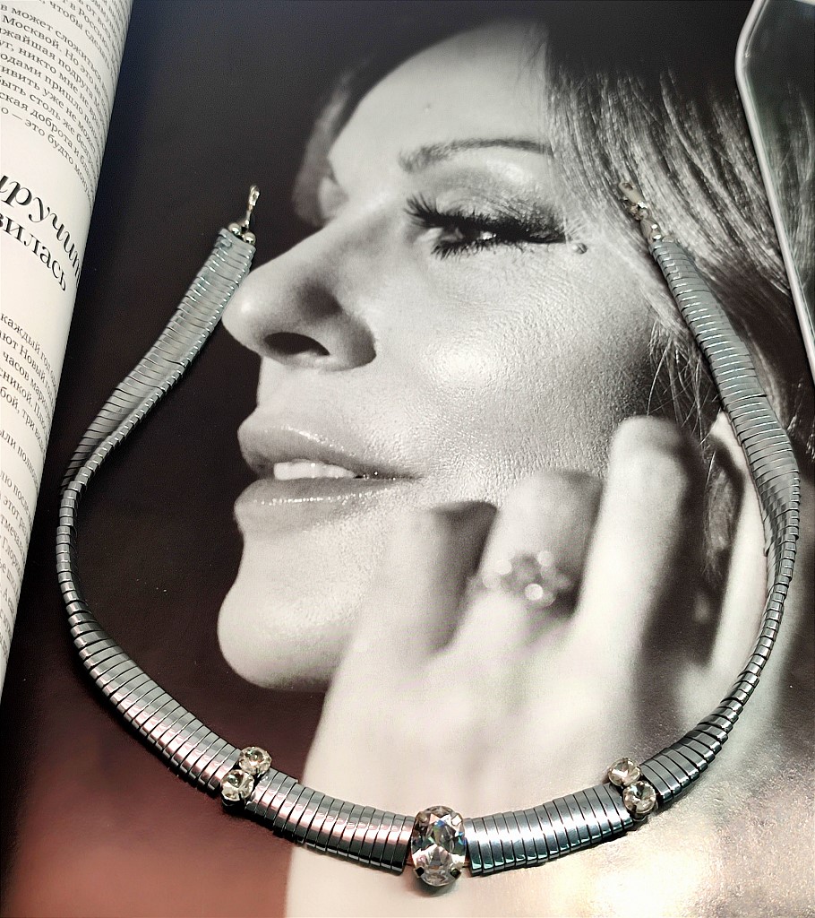 Чокер из гематита