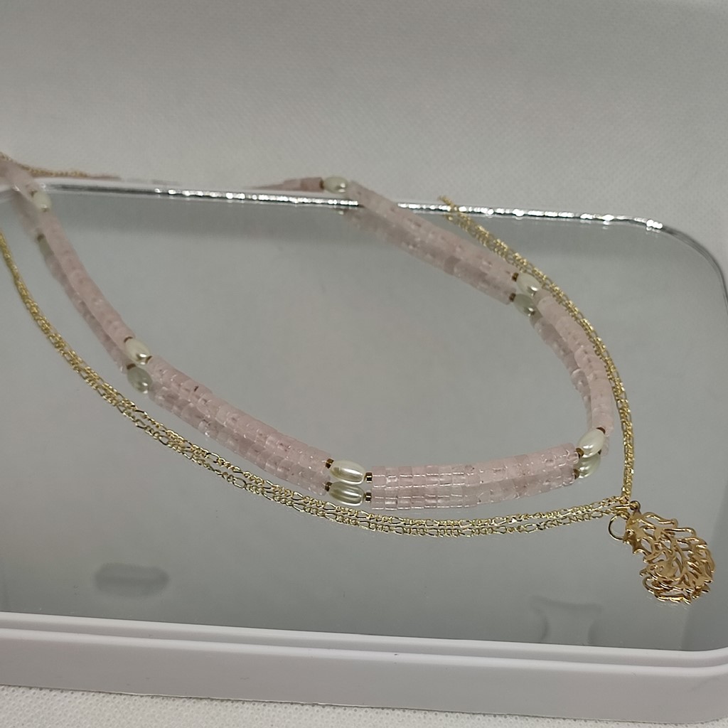 Нежный розовый кварц