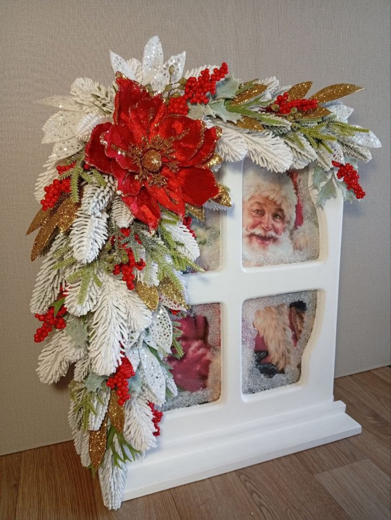 Новогоднее окно с Дедом Морозом