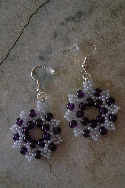 Женские серьги Октагон