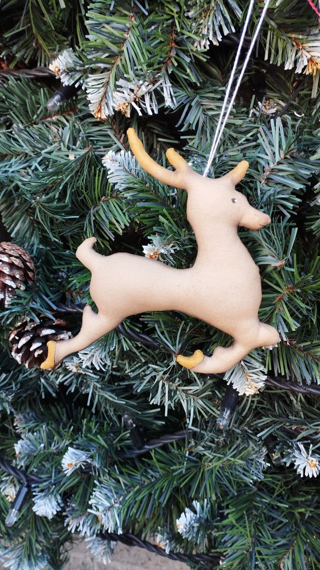 Новогодние подвески кофейные