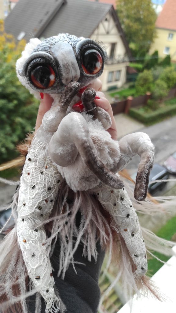 Интерьерная игрушка Моль Белая