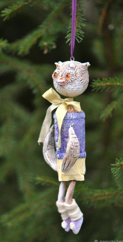 Сова Софа. Ёлочная игрушка