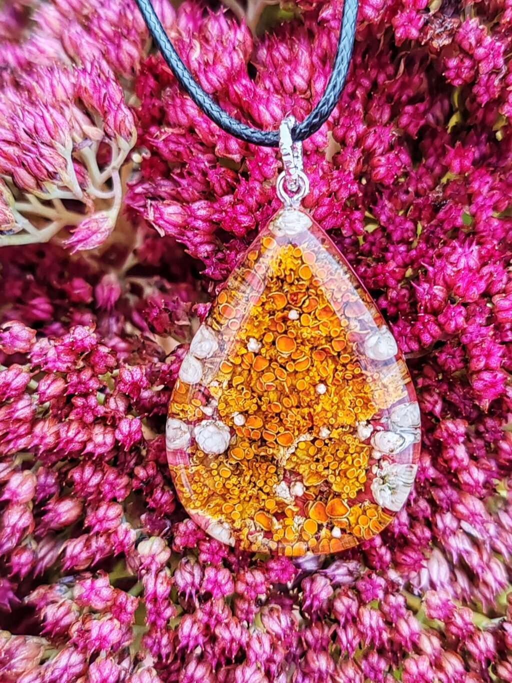 Кулон с лишайником Ксантория ?