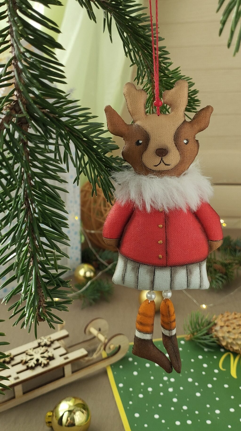 Новогодние подвески-болтушки