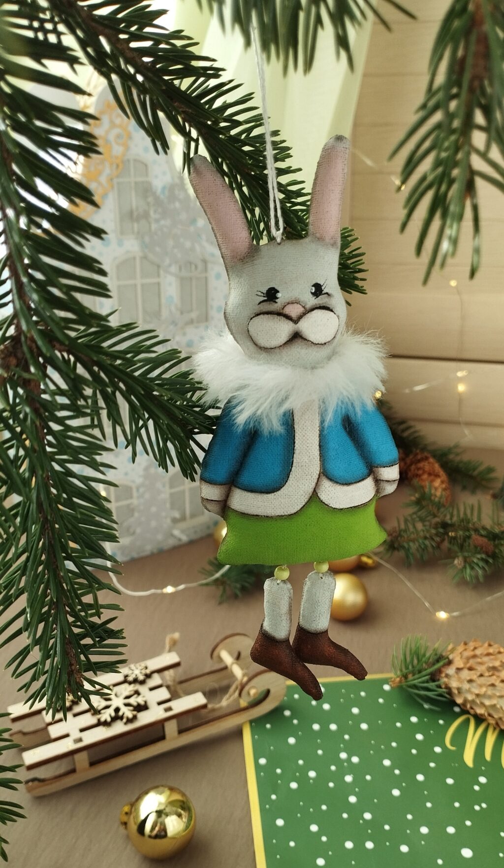 Новогодние подвески-болтушки