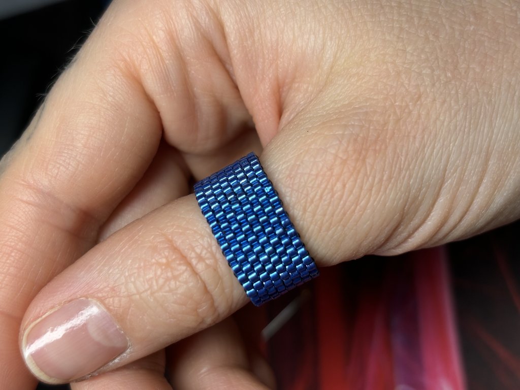 Кольца из японского бисера в ассортименте