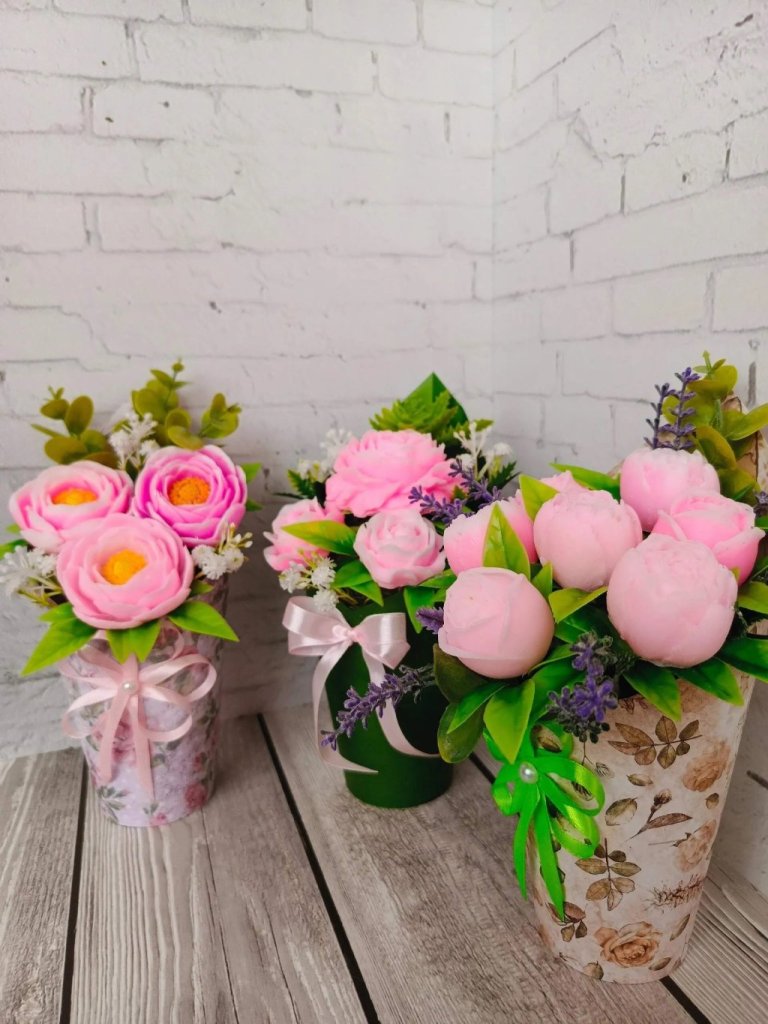 Букет Нежный из мыла