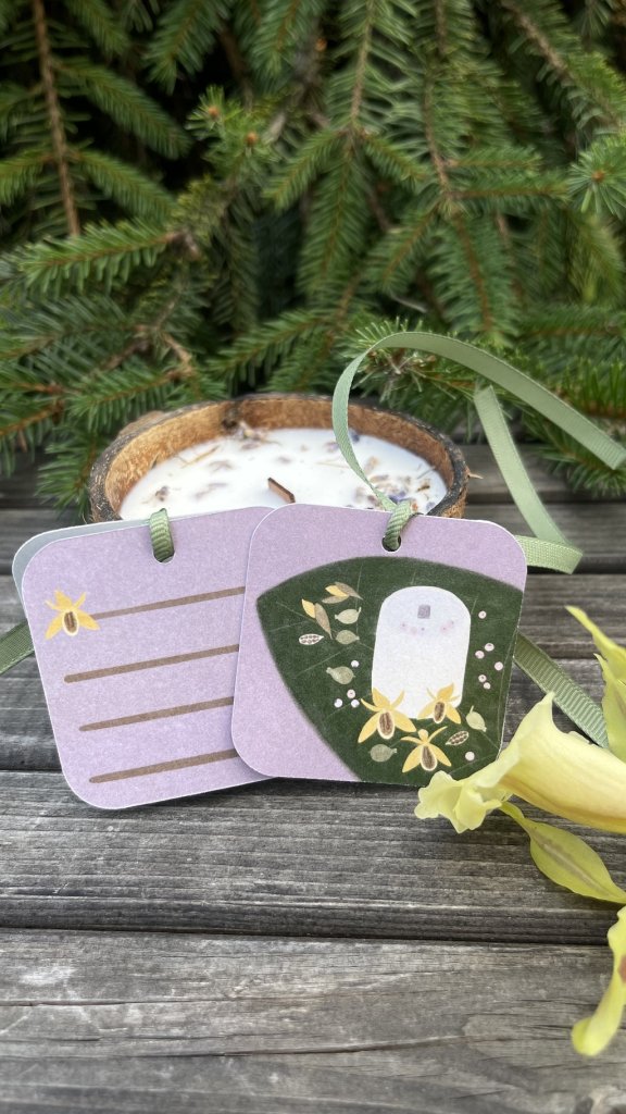 Открытка — бирка