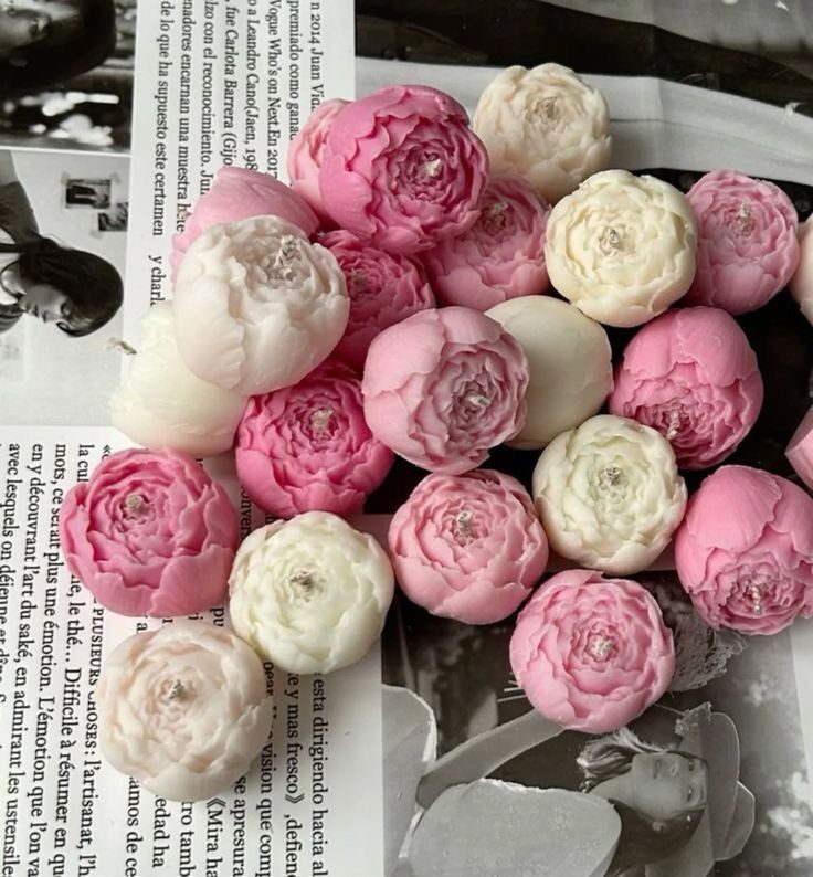 Мини-свеча Бутон пион