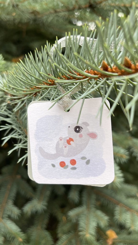 Открытка — бирка