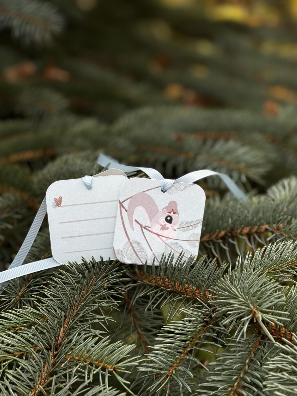 Открытка — бирка