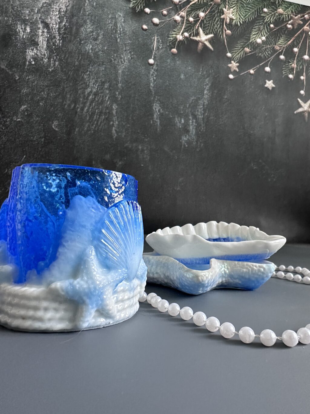 Подарочный набор «Море» (из эпоксидной смолы)