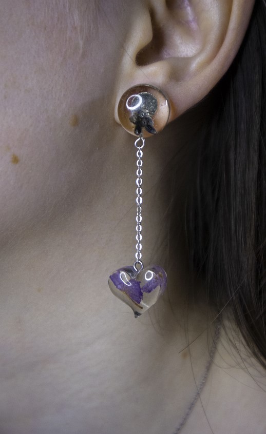 Серьги с цепочкой