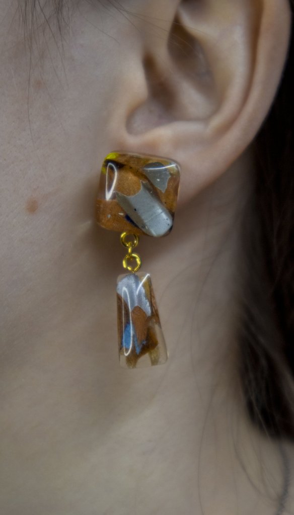 Серьги с карандашами