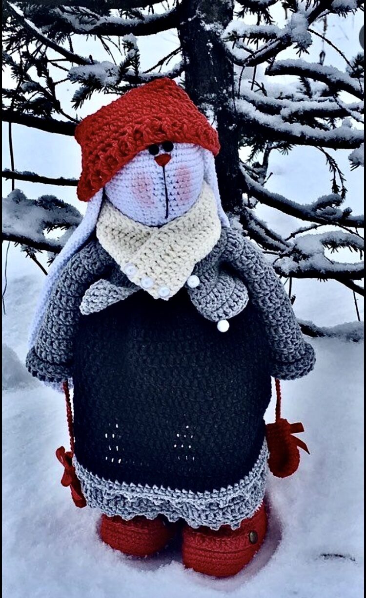 Зайка-тильда «Бусинка»