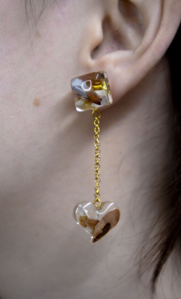 Серьги с цепочкой