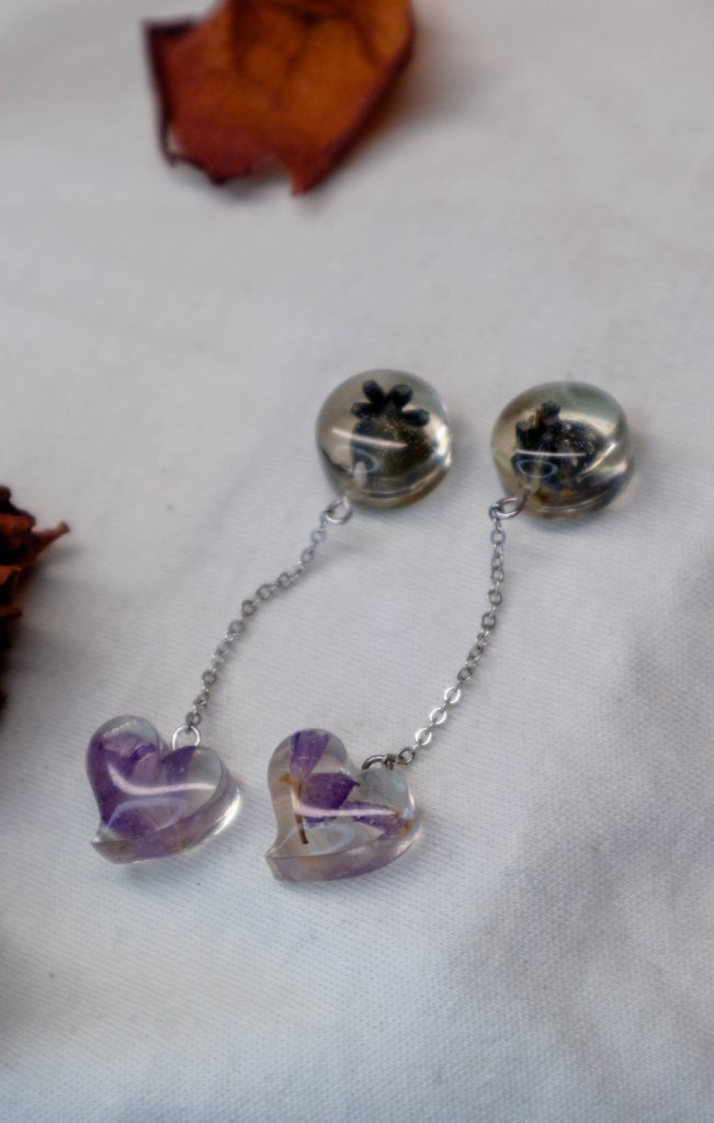 Серьги с цепочкой