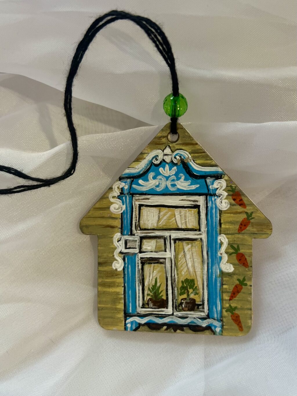 Брелок елочная игрушка 2 в 1 «домик»