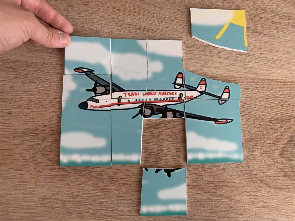 Мозаика с самолетом Lockheed-L1049