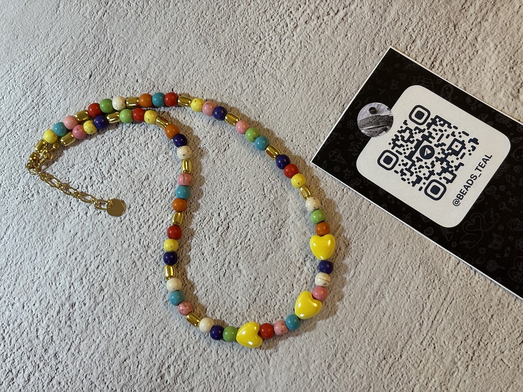 Чокер из микса цветных камней