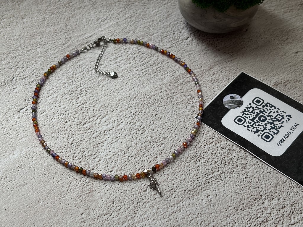 Чокер из цирконов