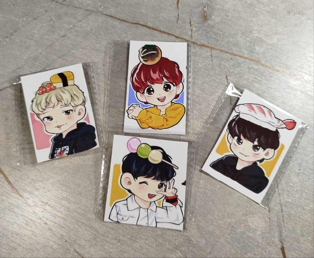 мини карточки k-pop