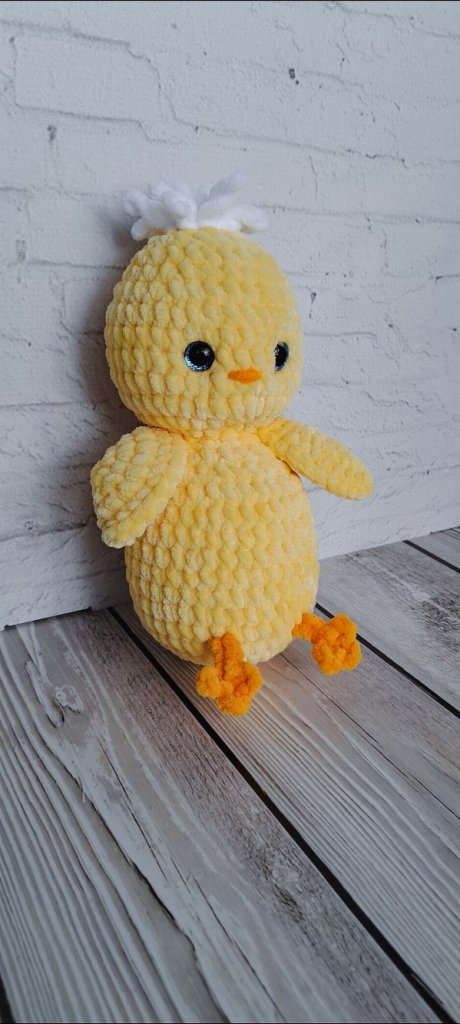 Вязаный цыпленок ручной работы