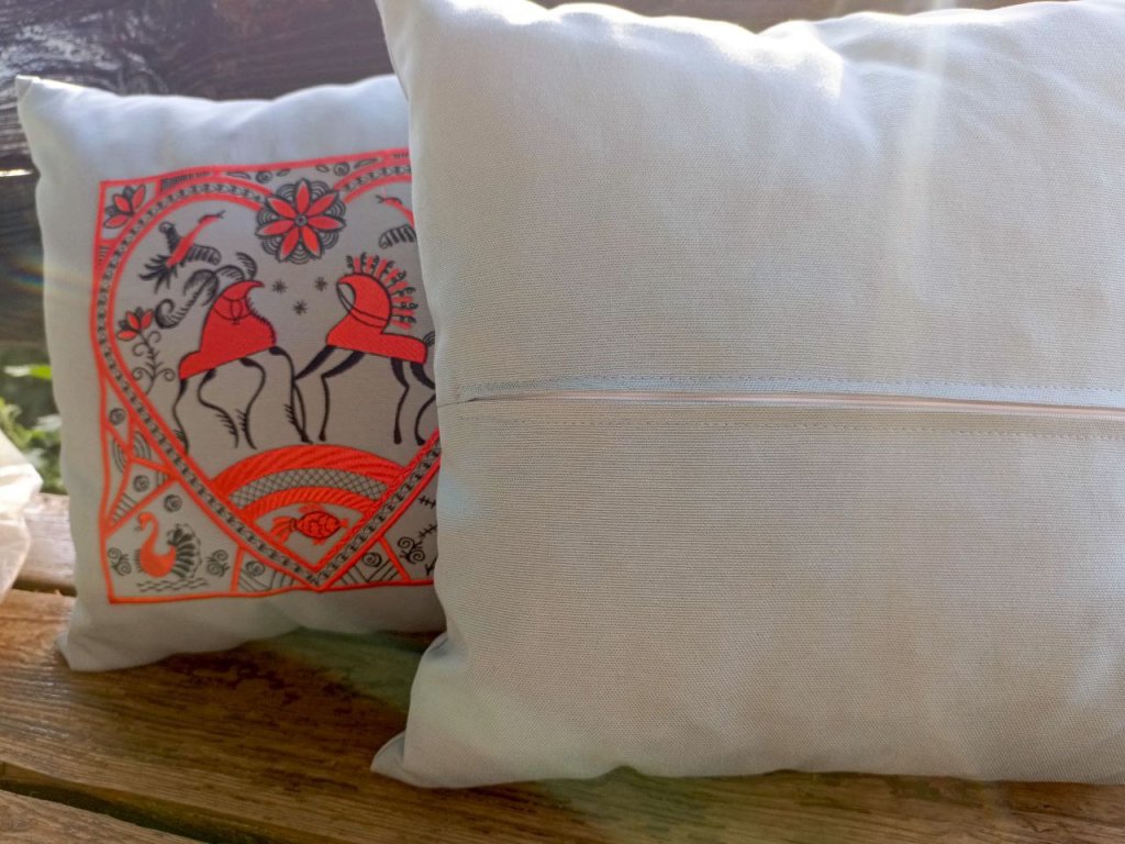 набор интерьерных подушек»Сердце Мезенское»